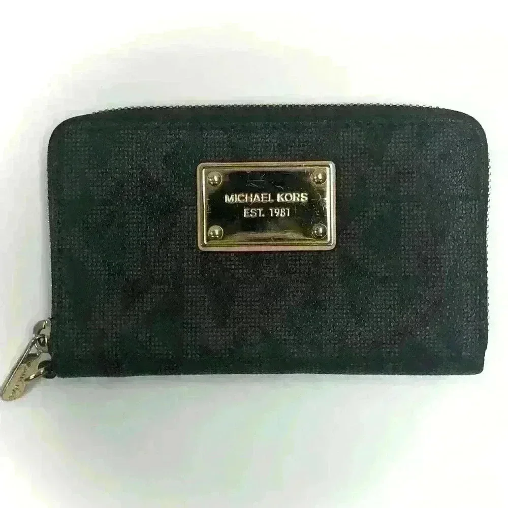 Michael Kors MK Logo Brown Wallet